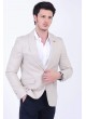 Krem Blazer Ceket