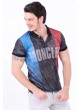 Moncler Yazılı Polo Yaka Füme T-Shirt