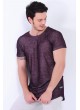 Tırtıklı Bordo T-Shirt