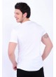 Kabartma Baskılı Beyaz T-Shirt