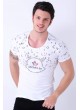 Moncler Baskılı Beyaz T-Shirt