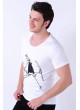 Baskılı Beyaz T-Shirt