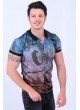 Bordo Mavi Polo Yaka T-Shirt