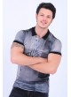 Desenli Polo Yaka T-Shirt