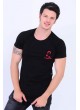 El Patron Nakışlı Cep Siyah T-Shirt