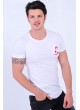 El Patron Nakışlı Cep Beyaz T-Shirt