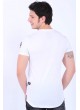 Rifles Baskılı Omuz Arma Beyaz T-Shirt
