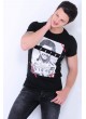 El Patron Baskılı Siyah T-Shirt
