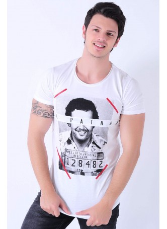 El Patron Baskılı Beyaz T-Shirt