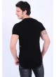 Yazı Baskılı Siyah  T-Shirt