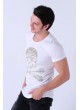 Kuru Kafa Baskılı Beyaz T-Shirt