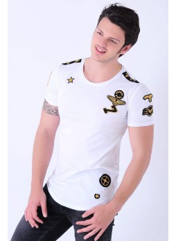 Armalı Beyaz T-Shirt