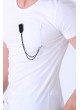 Cep Zincirli Armalı Beyaz T-Shirt