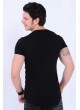 Carnet De Vol Baskılı Siyah T-Shirt