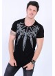 Kılıç Baskılı Siyah T-Shirt