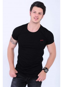 Blvck Armalı Siyah T-Shirt