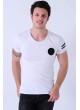 Kuru Kafa Armalı Beyaz T-Shirt