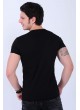 Kuru Kafa Armalı Siyah T-Shirt