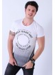 Degrade Baskılı Beyaz T-shirt