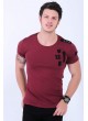 Apoletli 12 Armalı Bordo T-shirt