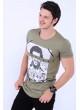 El Patron Baskılı Haki T-shirt
