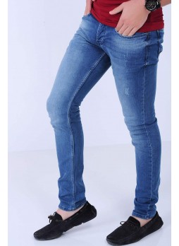 Açık Mavi Yıkamalı Denim