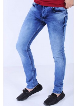 Açık Mavi Yıkamalı Denim