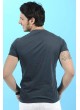 Karikatür Baskılı Füme T-Shirt