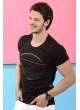 Baskılı Siyah T-Shirt