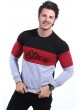 siyah Bordo Gri Sweat