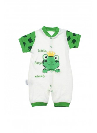 Modakids Bebek Yeni Doğan Kurbağalı Kısa Tulum 037-886441-017