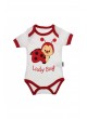 Modakids Bebek Uğur Böcekli Kısa Kol Zıbın Takım 037-886431-002