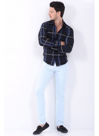Açık Buz Mavisi Erkek Denim