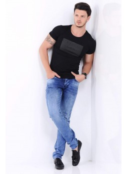 Yıkamalı Buz Mavisi Denim