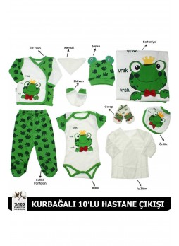Pearly Baby Kurbağalı 10 lu Hastane Çıkışı 045-3509-017