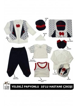 Erkek Bebek Küçük Damat 10 lu Hastane Çıkışı 035-84172-012