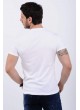 Baskı Yazı Desenli Beyaz T-Shirt