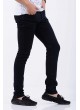Çizgili Koyu Lacivert Denim