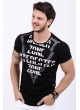 Danger Zone Yazılı Siyah T-Shirt