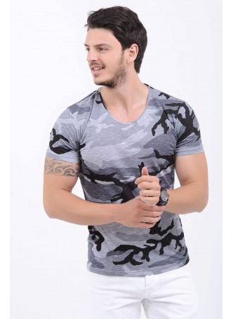 Kamuflaj Gri T-Shirt