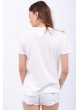 Cat Baskılı Beyaz T-Shirt
