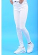 Taşlamalı Beyaz Denim