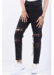 Bağacıklı Siyah Denim
