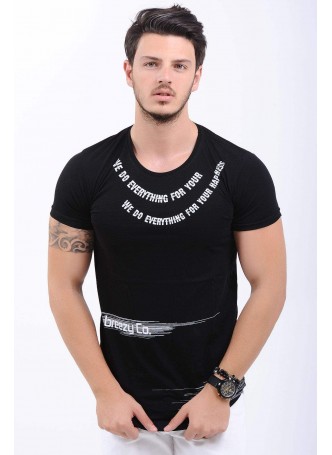 We Do Baskılı Siyah T-Shirt
