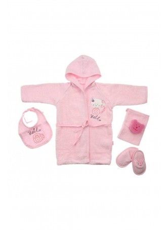 Kız Bebek 4 lü Bornoz Seti 051-46159-021