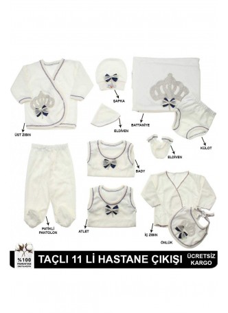 Kız Bebek Taçlı 11li Hastane Çıkışı 051-42711-012