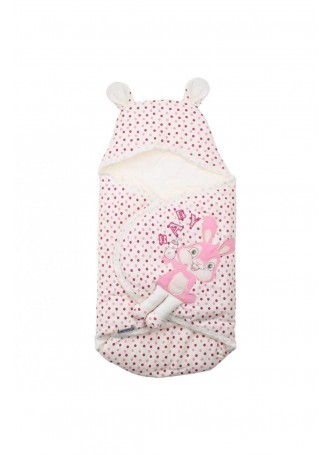 Kız Bebek Tavşanlı Puantiyeli Kundak 051-23511-021