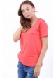 V Yaka Narçiçeği T-Shirt