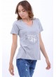 Brooklyn 67 Kabartma Gri T-Shirt