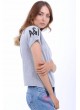 Brklyn 1996 Baskılı Gri Salaş T-Shirt